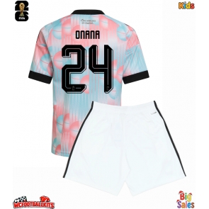 Belgium Amadou Onana #24 Replica Away Stadium Kit for Kids World Cup 2026 Short Sleeve (+ pants)